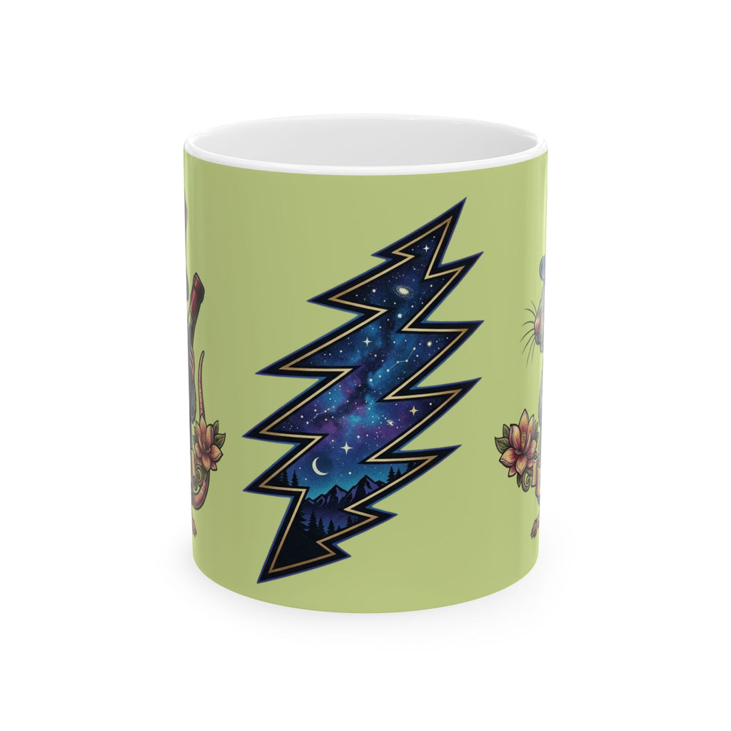 Grateful Dead Wharf Rat  Steal Your Face Skull Mug | Ceramic Coffee Tea Cup, Gift for a deadhead