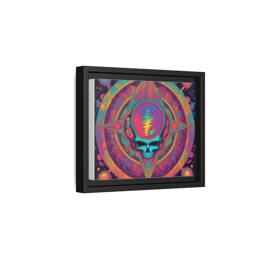 Psychedelic Skull Mandala Matte Canvas