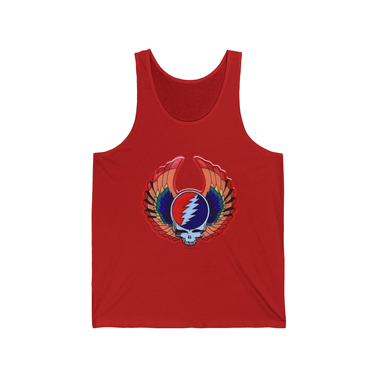 Grateful Dead Lightning Skull Wings tank | psychedelic rock band logo