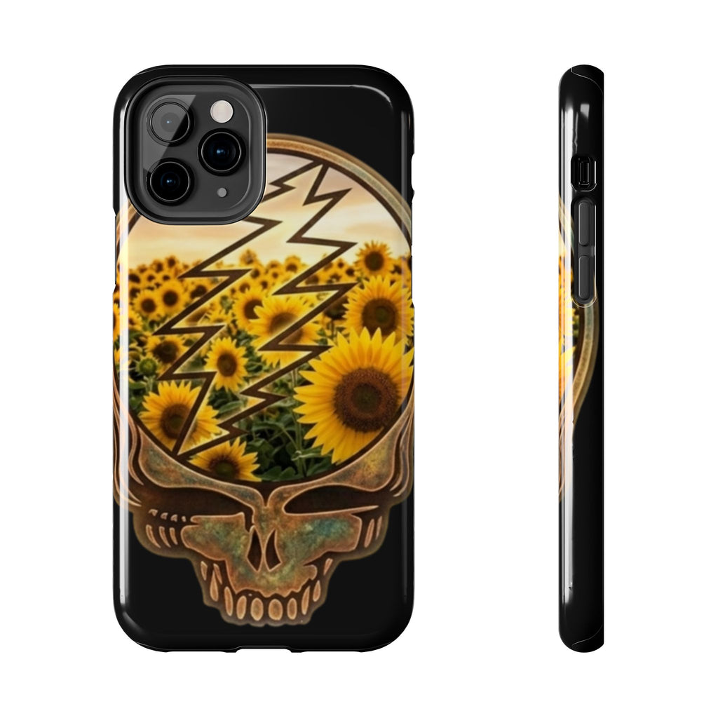 Sunflower Steal Your Face phone case | Grateful Dead inspired, Gift for. a deadhead