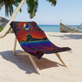 Psychedelic Grateful Dead Bear Beach Towel | Sunrise Mandala Design