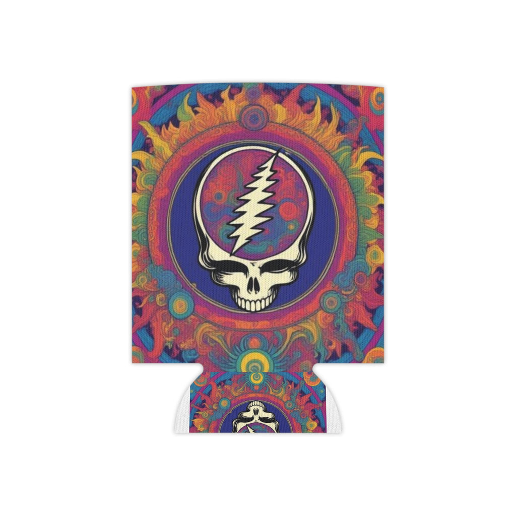 Psychedelic Steal Your Face Can Cooler | Skull Lightning Bolt Cooler
