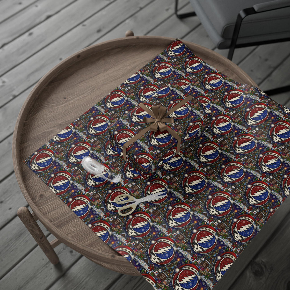 Snowman Ornament Pattern Wrapping Paper | Holiday Christmas Wrap Roll