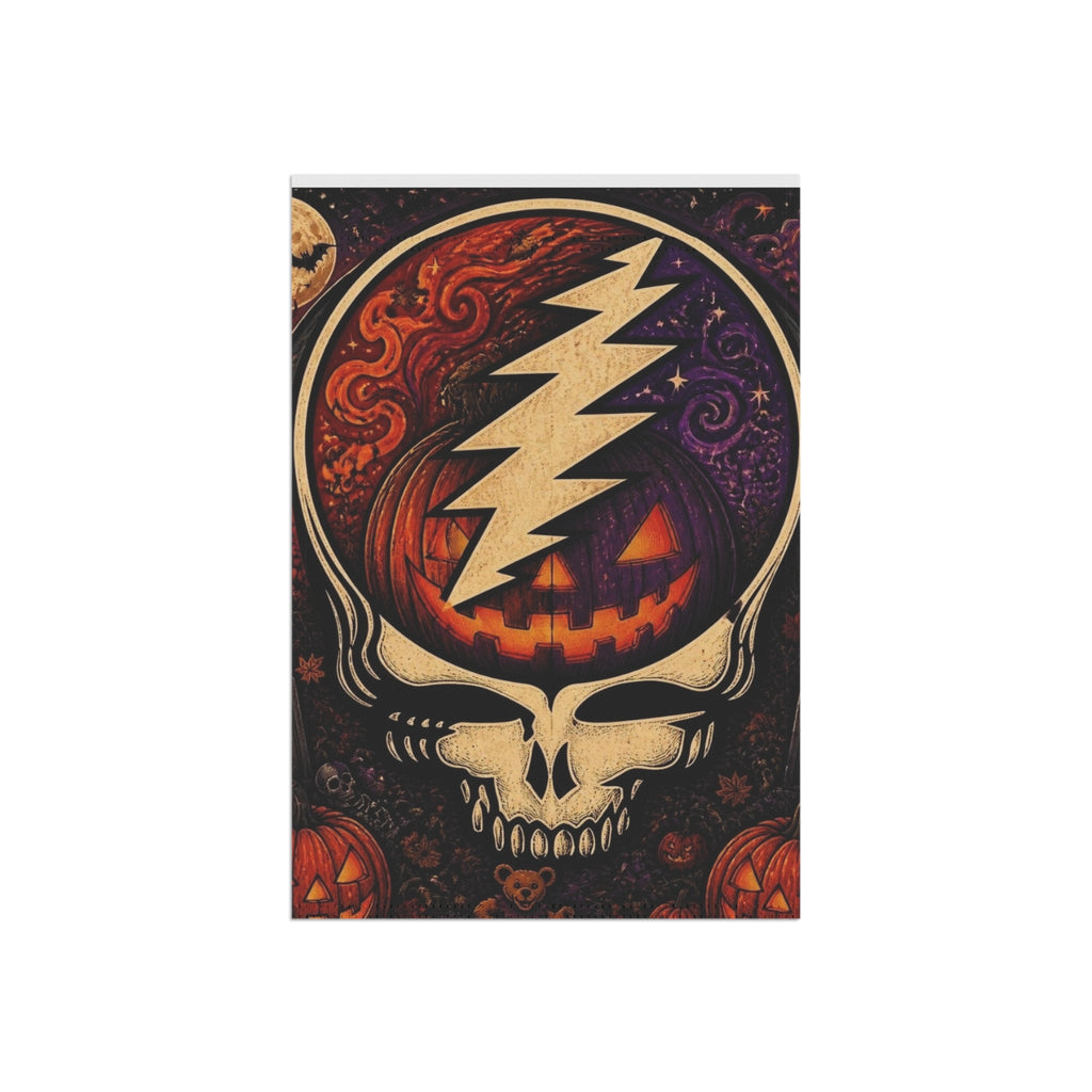 Jack O'Lantern Steal Your Face skull Garden flag | Halloween yard banner, Grateful Dead inspired