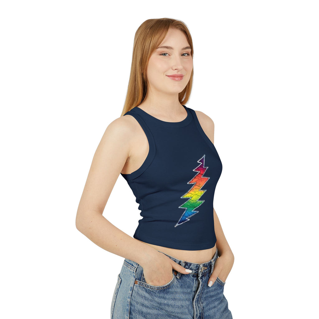 Grateful Dead Rainbow Lightning Bolt Tank Top | Pride Rock Music Graphic