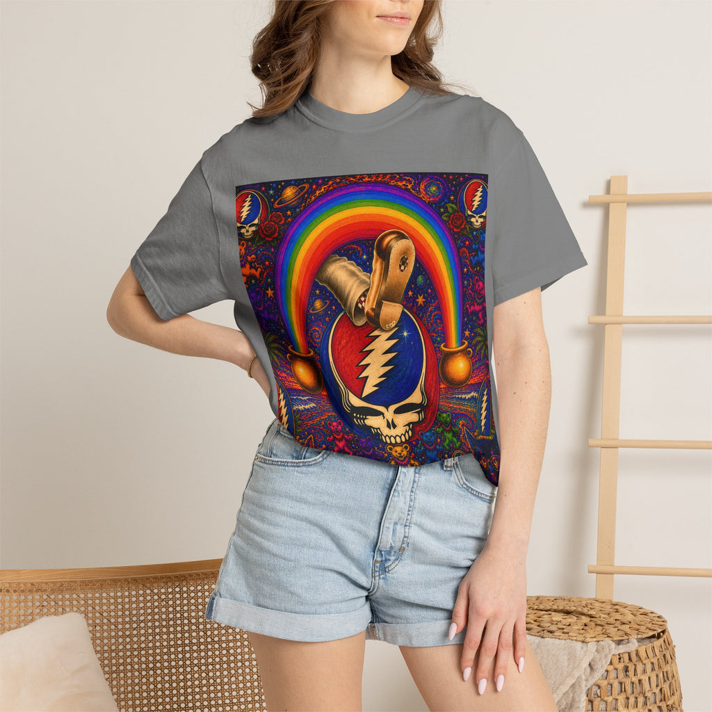 Steal Your Face Skull with RainbowT-Shirt | Psychedelic Rock Tee