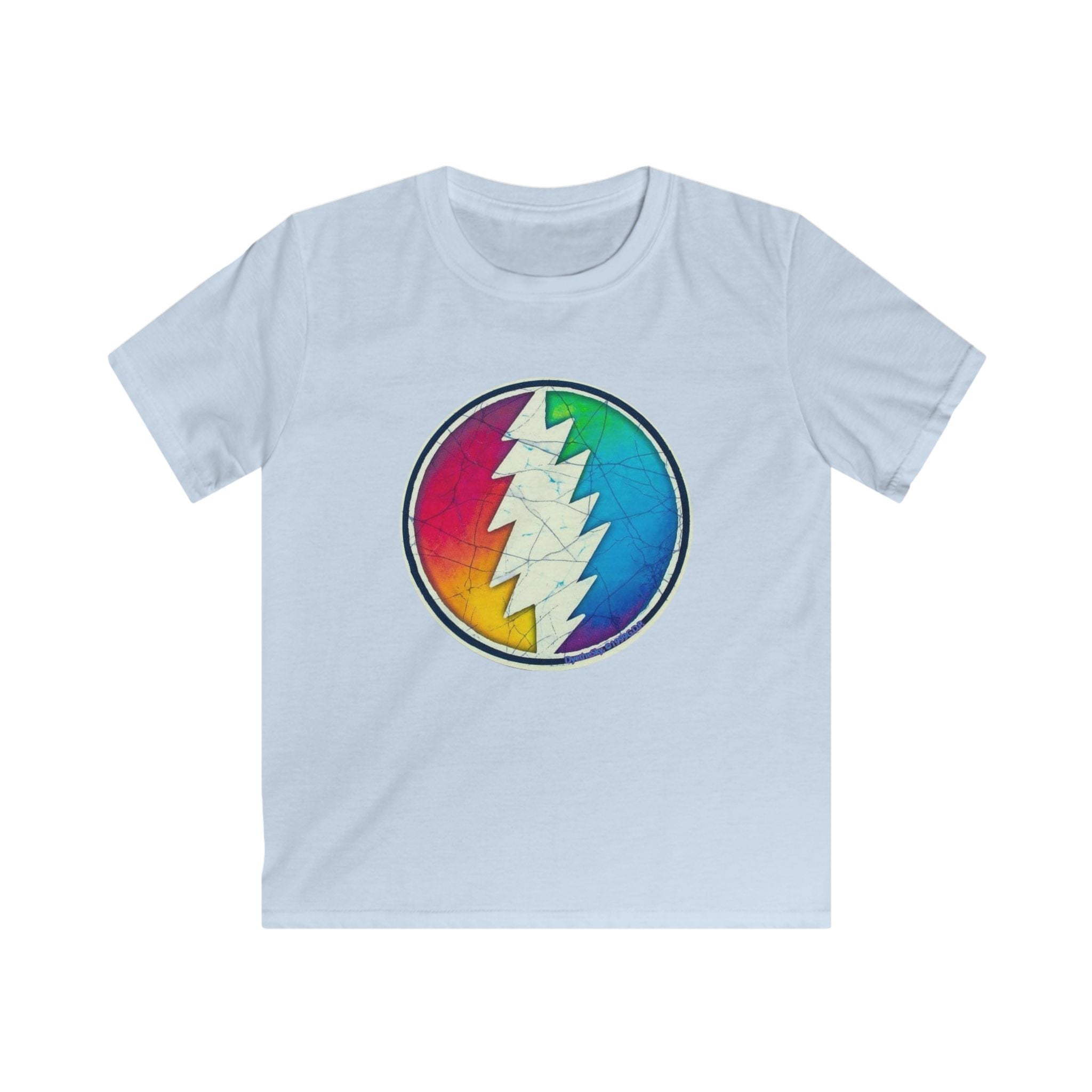 Grateful Dead Rainbow Lightning Skull tee | Kids T-Shirt