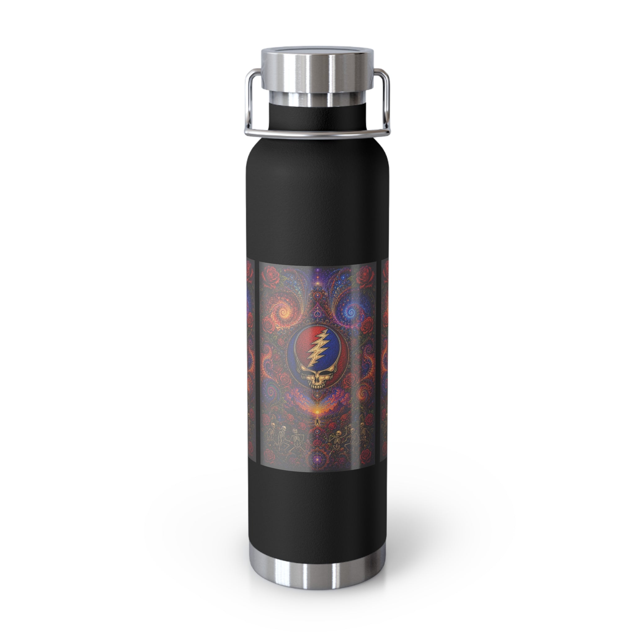 Psychedelic Grateful Dead Stealie Water Bottle, Vacuum Insulated Bottle