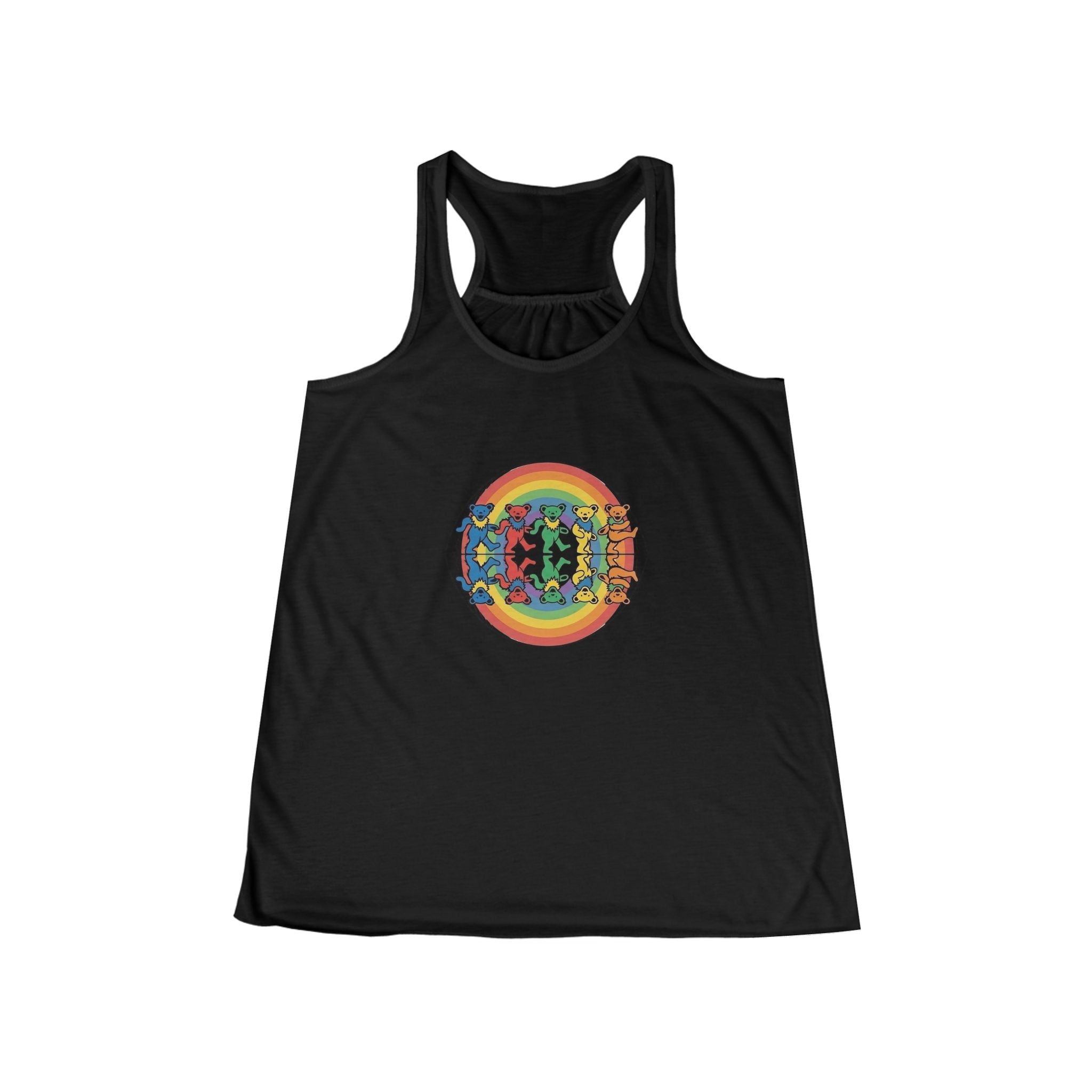 Psychedelic Rainbow Mandala Tank | Hippie Boho Yoga Top
