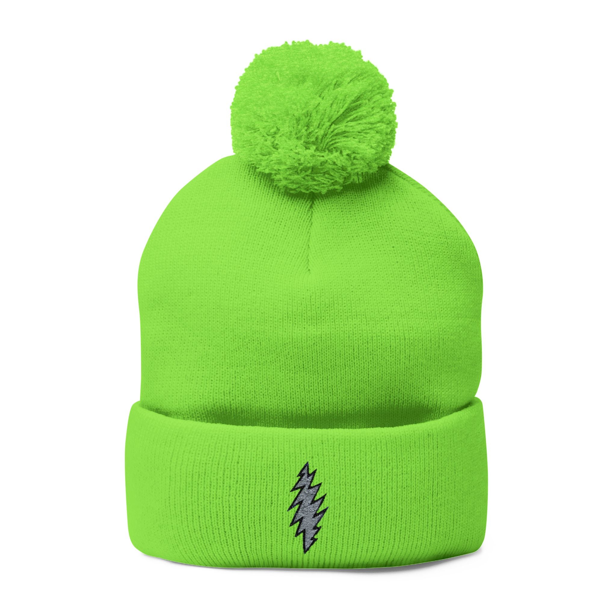 grateful dead Cozy Pom-Pom Knit Cap with Embroidered Design, Winter Hat, Gift for Him/Her, Cute Beanie, Stylish Accessory