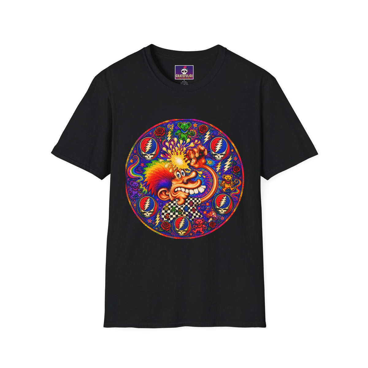 Psychedelic Ice cream man Grateful Dead  T-Shirt | Grateful Dead Inspired Tee