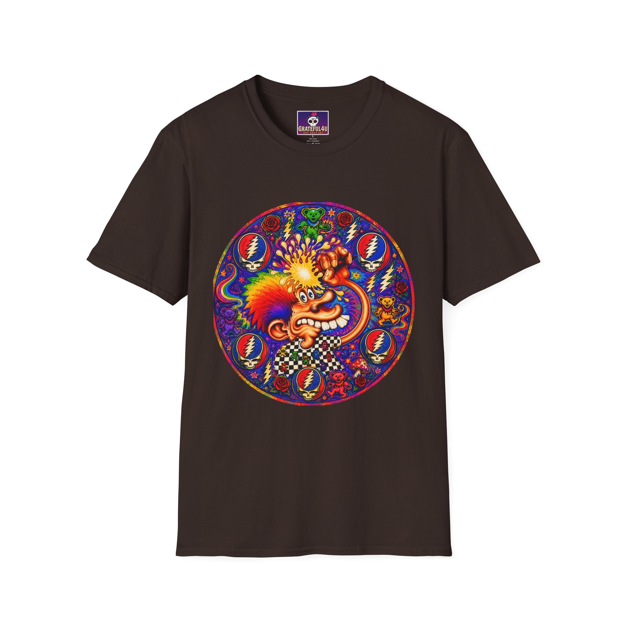 Psychedelic Ice cream man Grateful Dead  T-Shirt | Grateful Dead Inspired Tee
