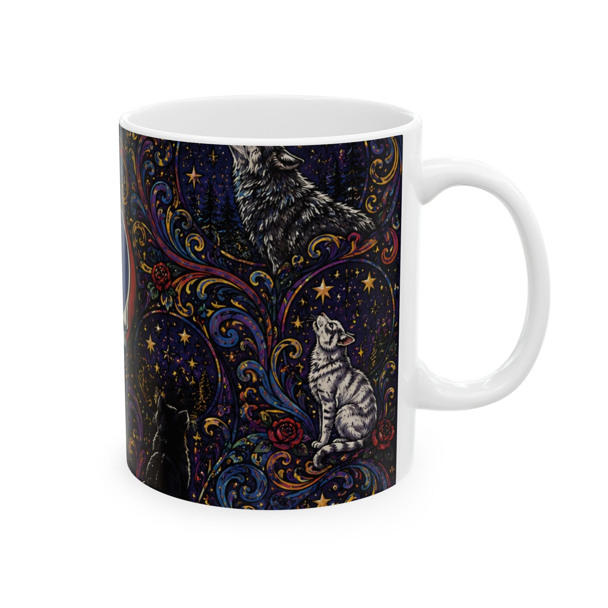 Steal Your Face Skull psychedelic pattern Mug | Ceramic coffee cup, Grateful Dead inspired, gift for a deadhead