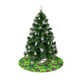 Dancing Bear & Steal Your Face Pattern Christmas Tree Skirt, Grateful Dead inspired, Gift for Deadhead