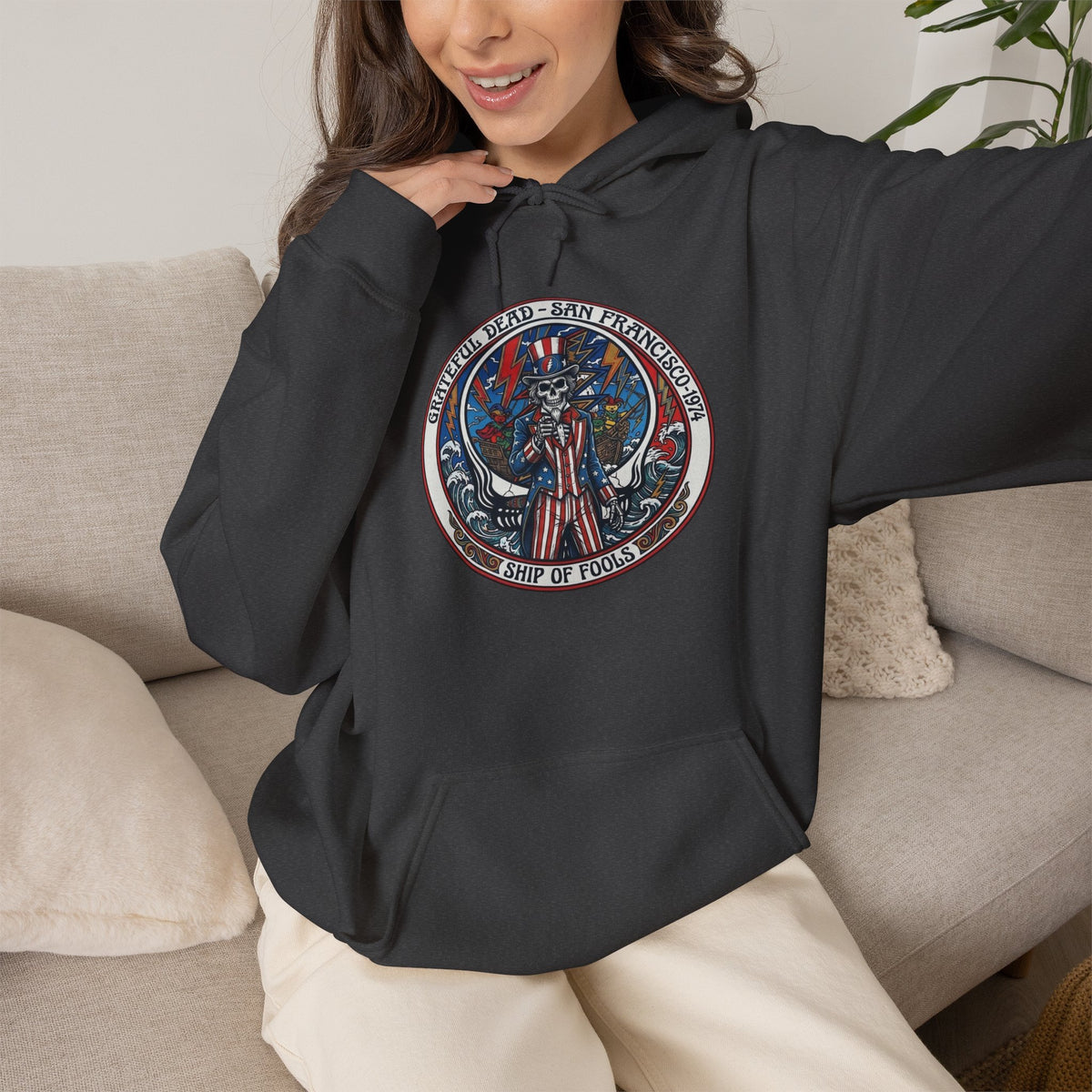 Grateful Dead Uncle Sam  hoodie | vintage gift for a deadhead dad, brother, sister, mom, friend