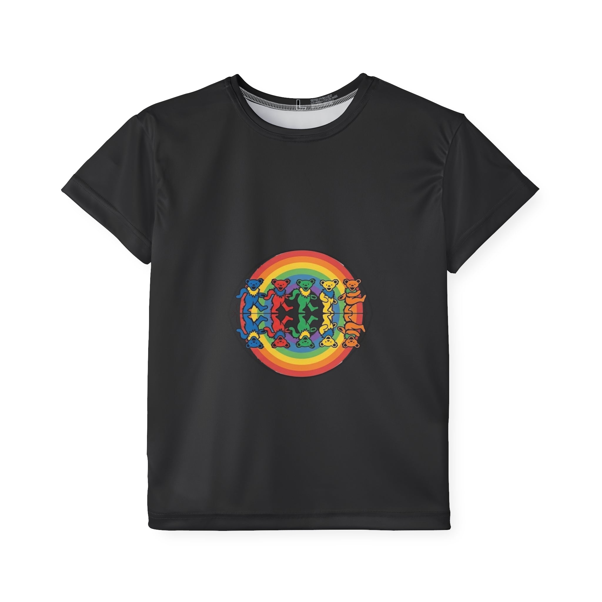 Grateful Dead Rainbow Skateboard Kids Jersey | Colorful Skate Bears Circle Design