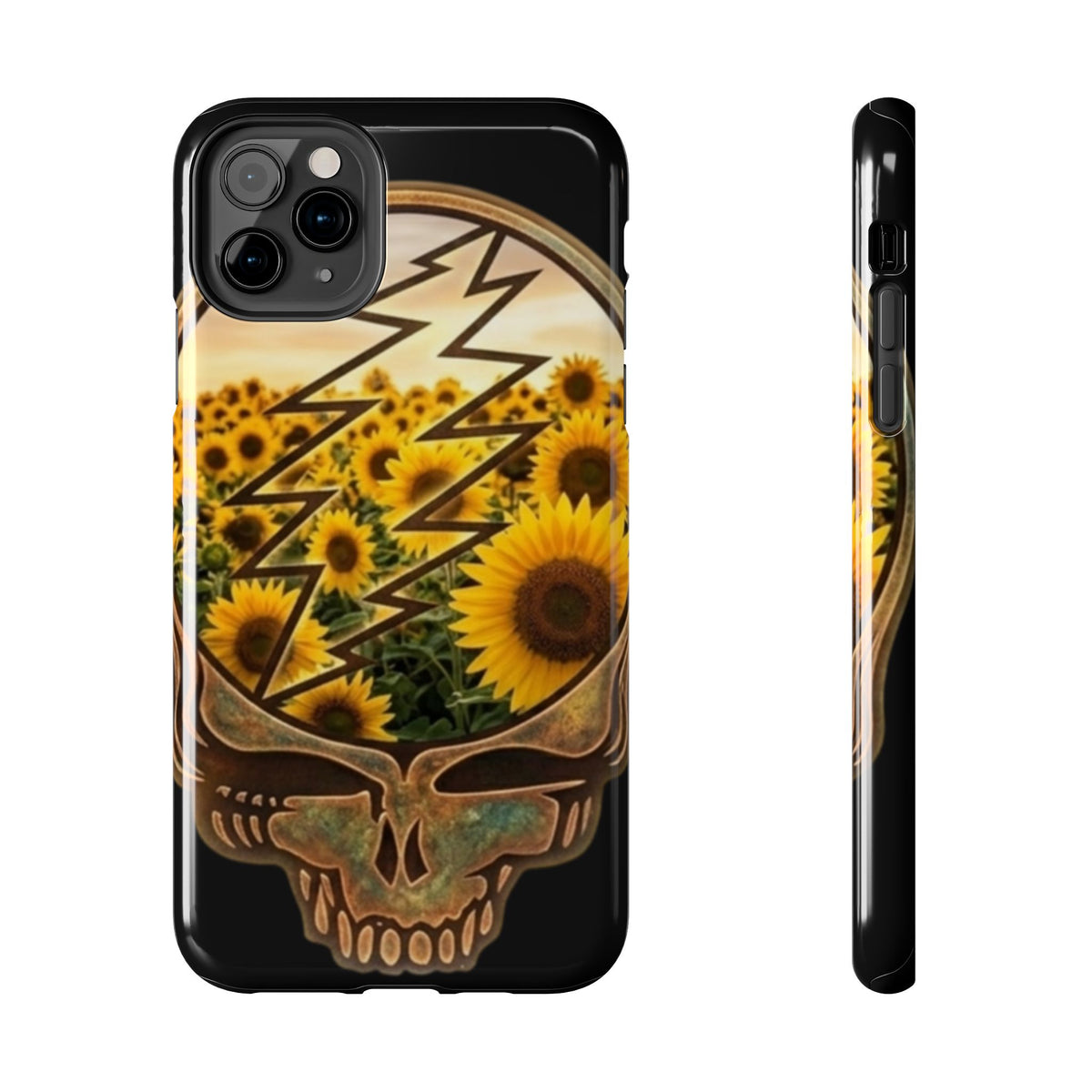 Sunflower Steal Your Face phone case | Grateful Dead inspired, Gift for. a deadhead