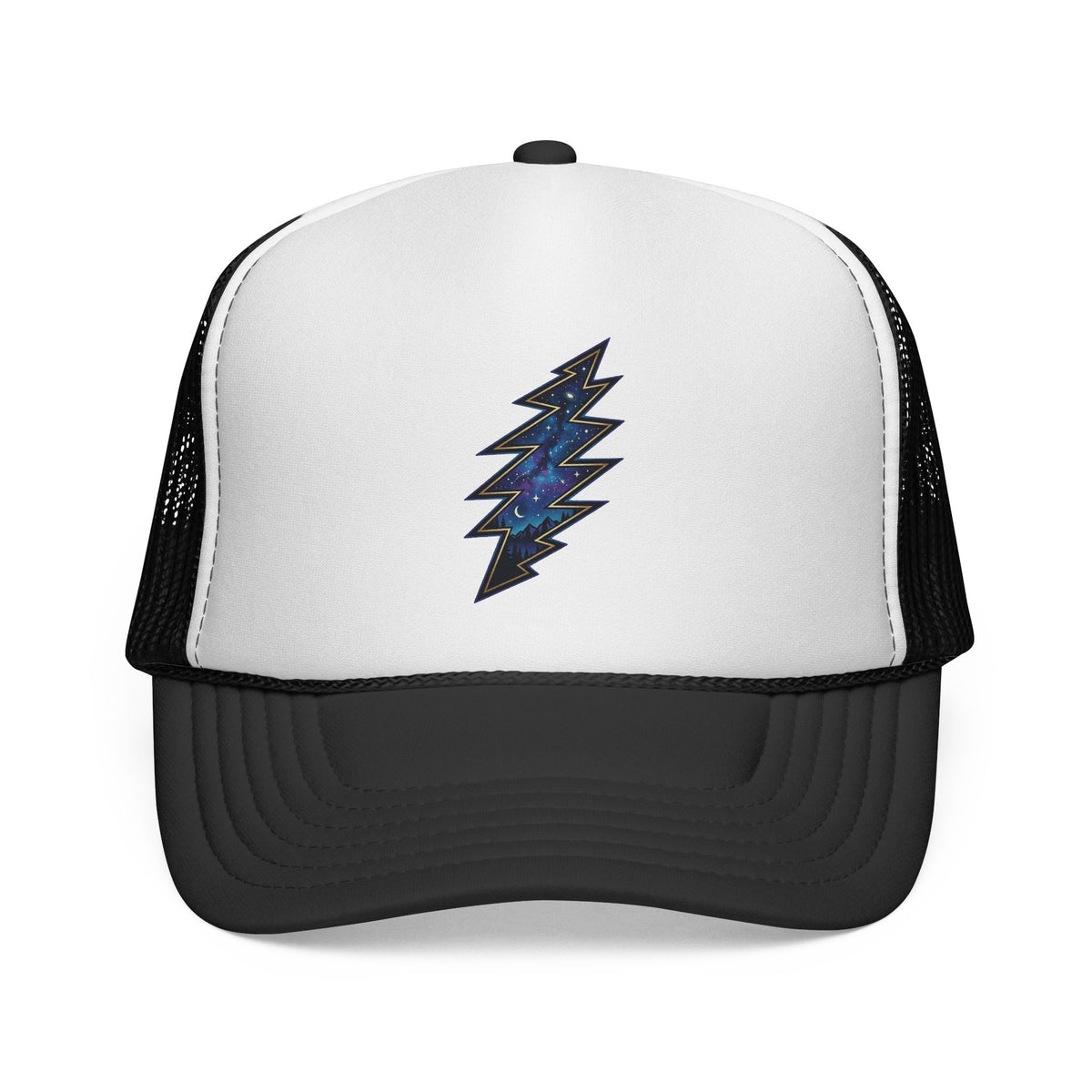 Grateful Dead Galaxy Lightning Bolt Trucker Cap | Space Bolt Mesh Hat