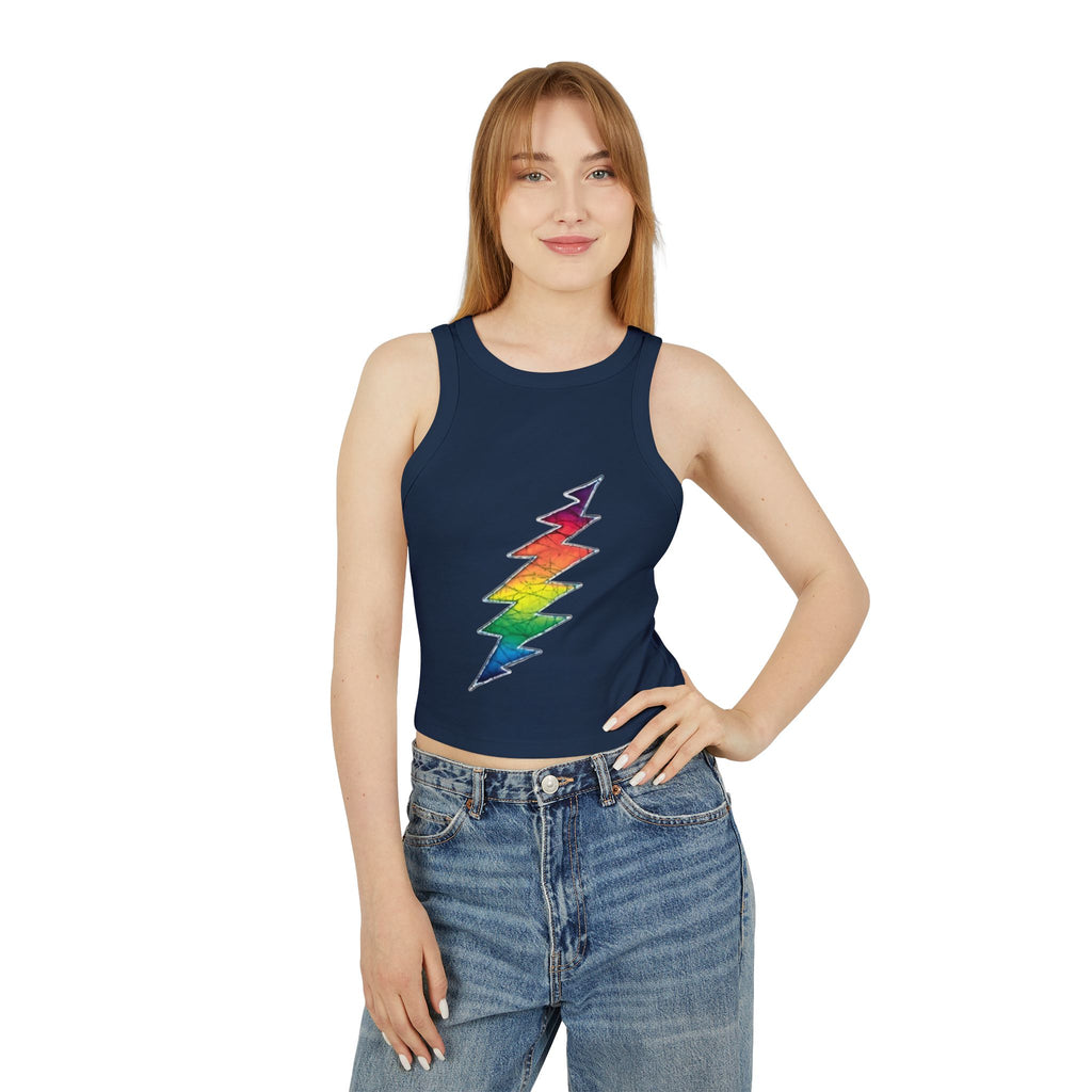 Grateful Dead Rainbow Lightning Bolt Tank Top | Pride Rock Music Graphic