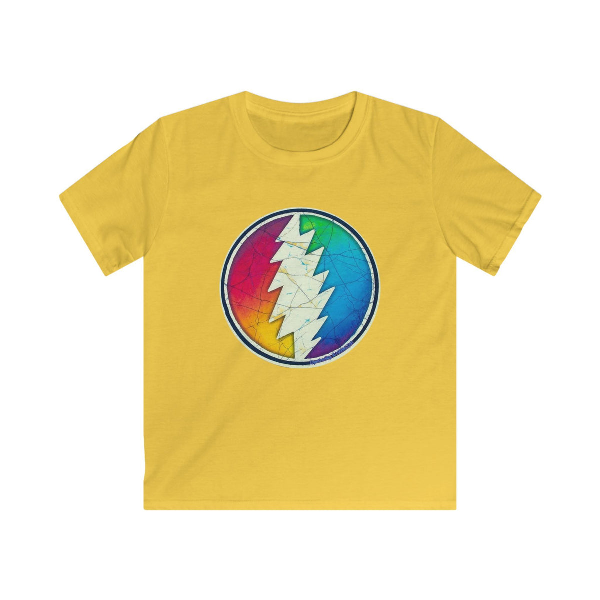 Grateful Dead Rainbow Lightning Skull tee | Kids T-Shirt