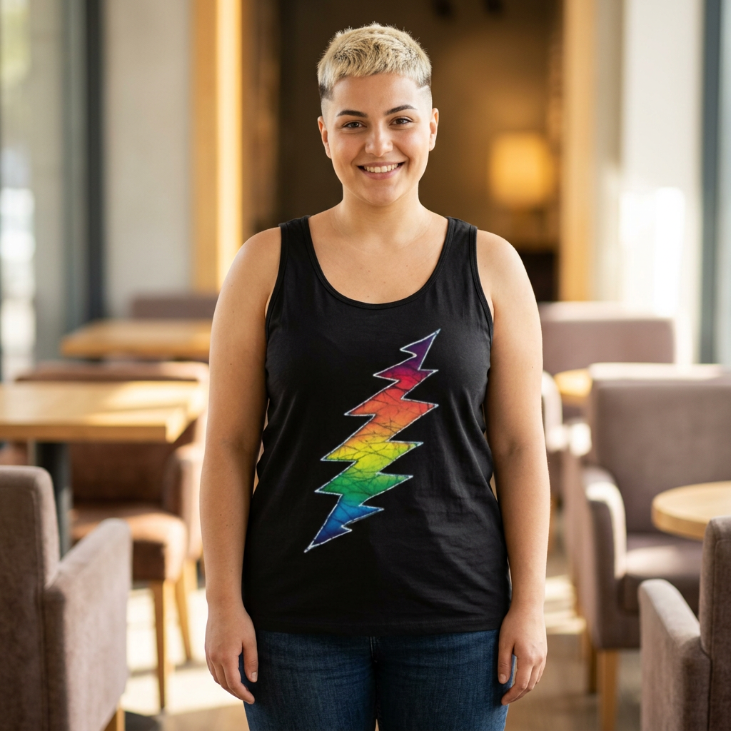 Rainbow Lightning Bolt Tank Top | Grateful Dead Graphic
