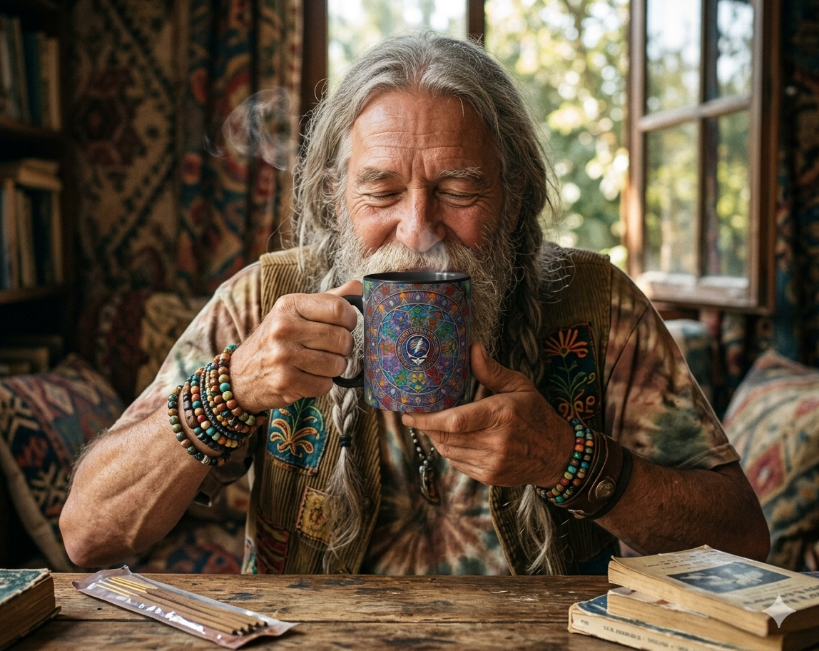 Grateful Dead Skull Mug | Ceramic Coffee Tea Cup 11oz 15oz, gift for deadhead, gift for him, her, friend