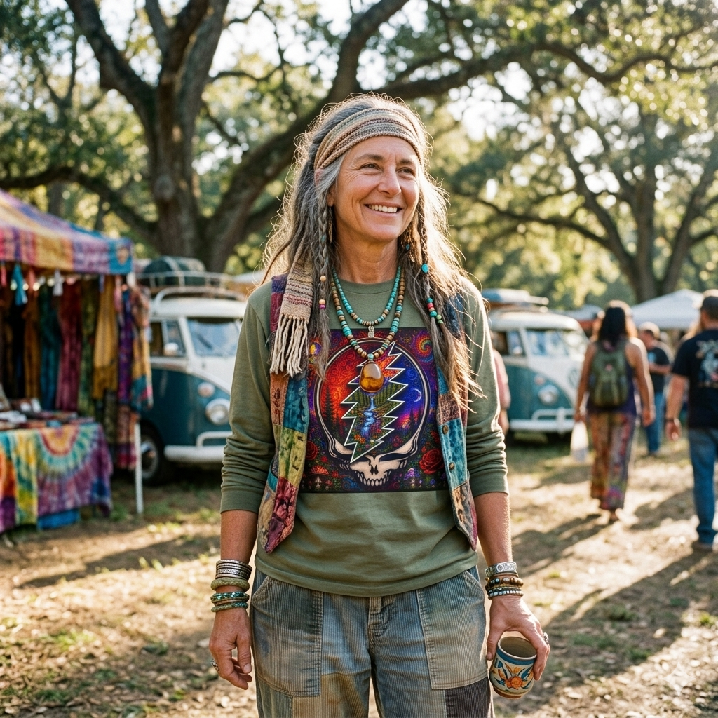 Psychedelic Skull Lightning Bolt Long Sleeve T-Shirt | Grateful Dead Inspired, gift for deadhead