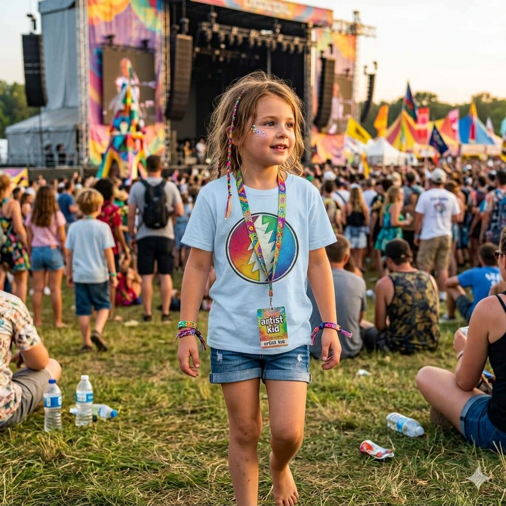Grateful Dead Rainbow Lightning Skull tee | Kids T-Shirt