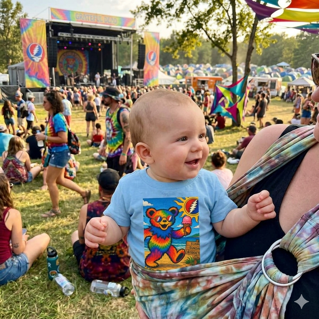 Rainbow Dancing Bear tee | Infant Tee grateful dead