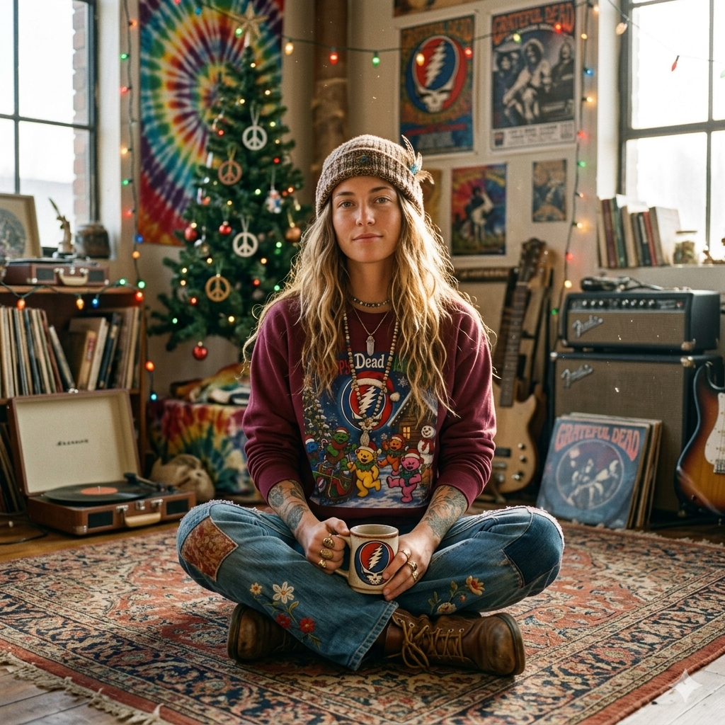 Grateful Dead Holiday Bears Long Sleeve Tee | Happy Dead Holidays Christmas, gift for deadhead