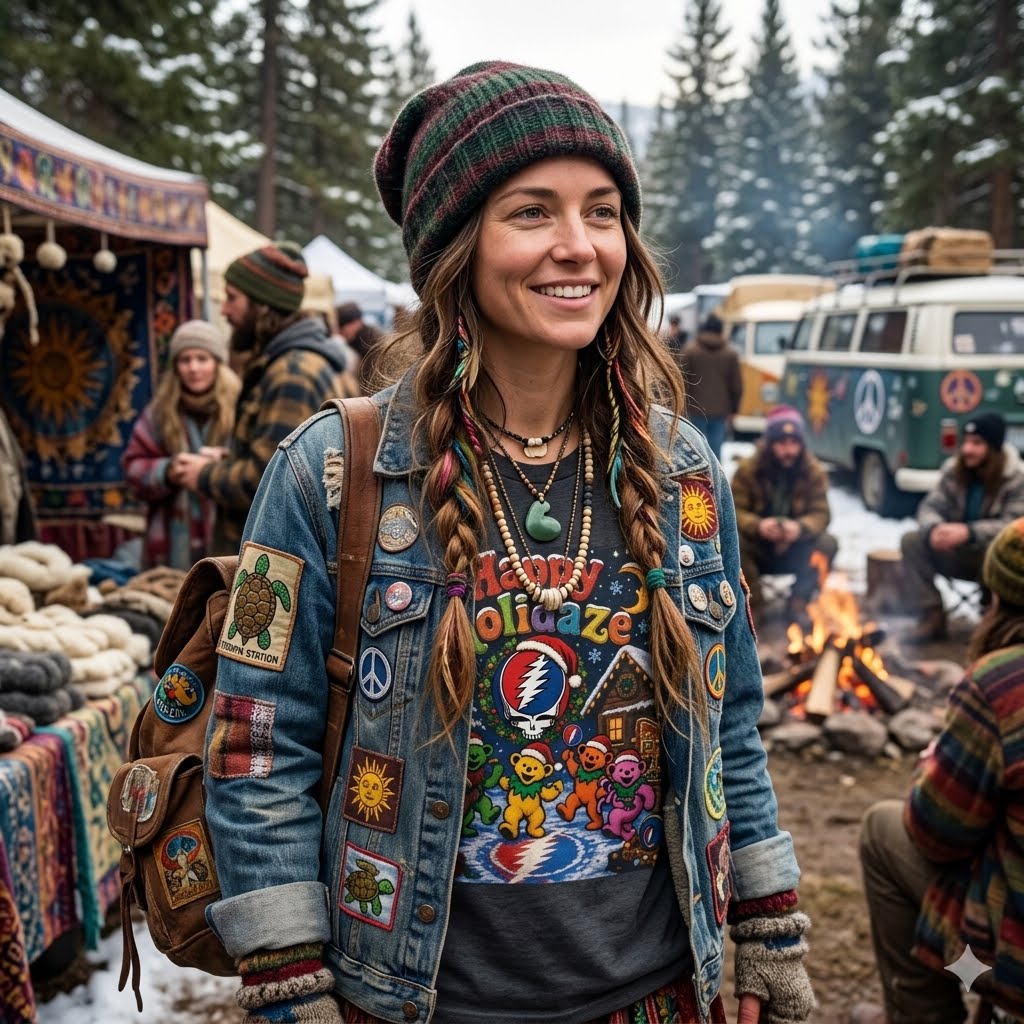 Happy Holidaze Grateful Dead Holiday T-Shirt | Steal Your Face Santa Christmas Tee