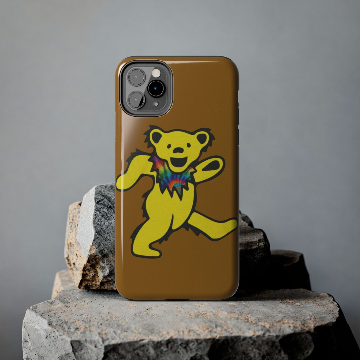 grateful dead Dancing Tie Dye Bear Phone Case | Tough Phone Case, gift for a deadhead