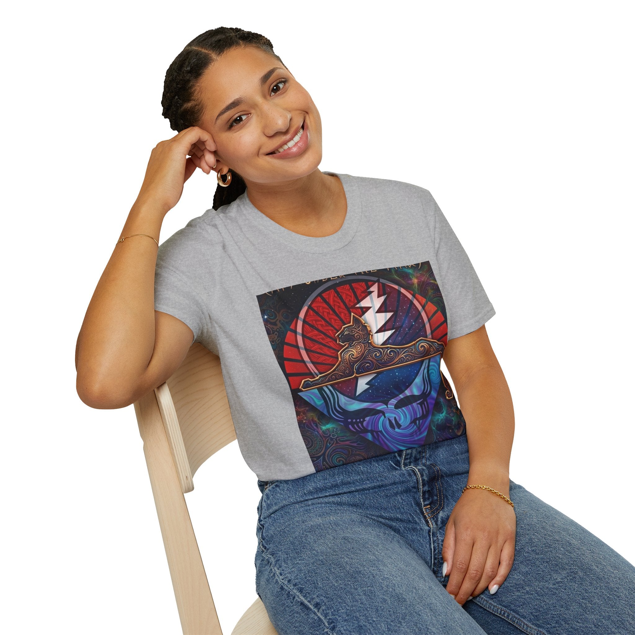 Steal Your Face Skull Lightning T-Shirt, gift for a deadhead  | Psychedelic Grateful Dead Tee