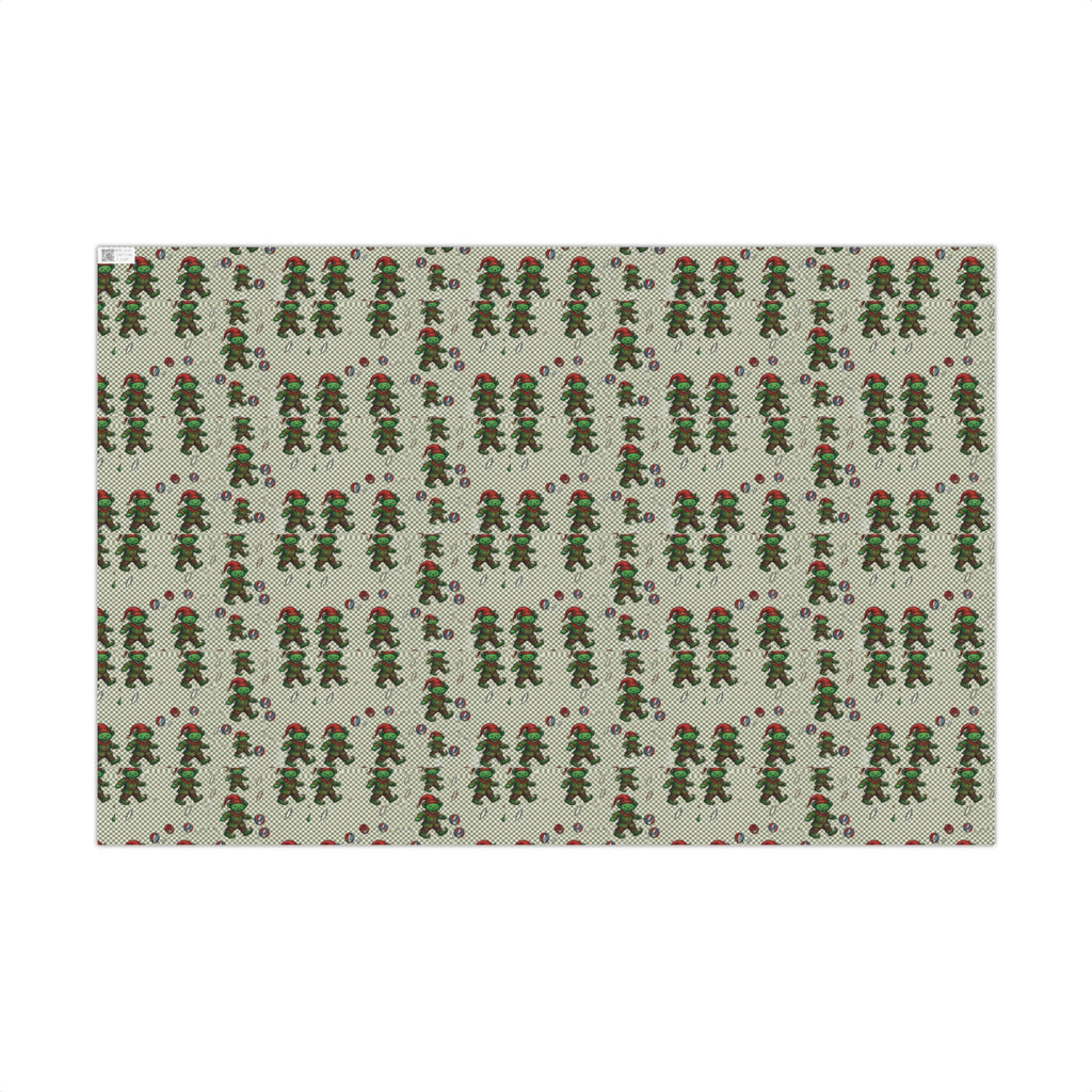 Grateful Dead Holiday Pattern Gift Wrap | Red Music Band Wrapping Paper