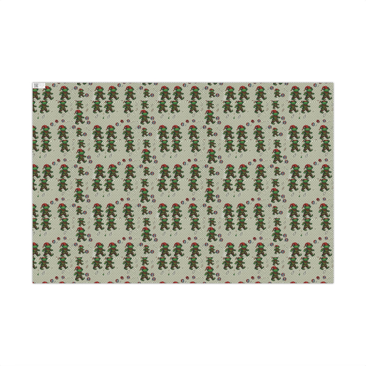 Grateful Dead Holiday Pattern Gift Wrap | Red Music Band Wrapping Paper