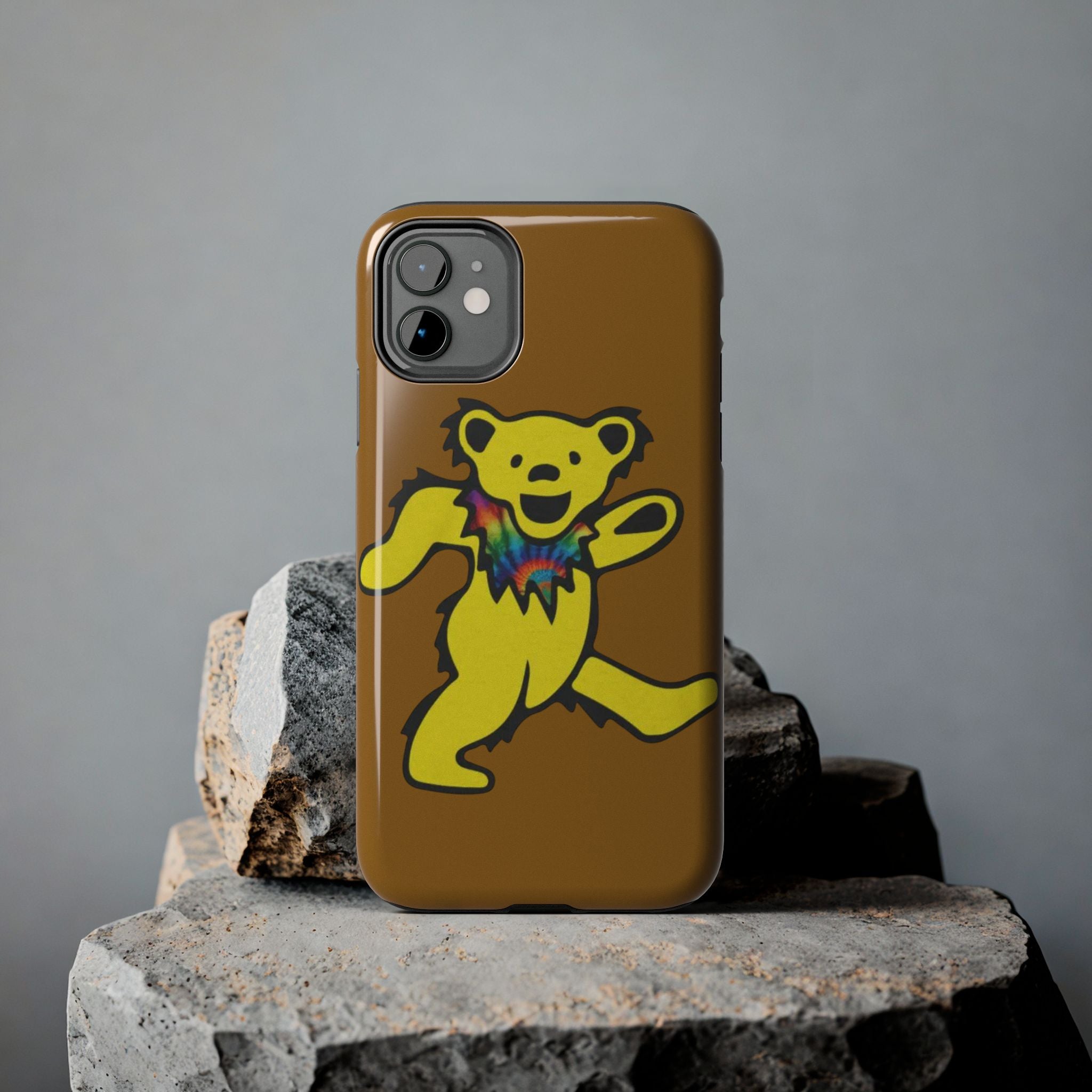 grateful dead Dancing Tie Dye Bear Phone Case | Tough Phone Case, gift for a deadhead