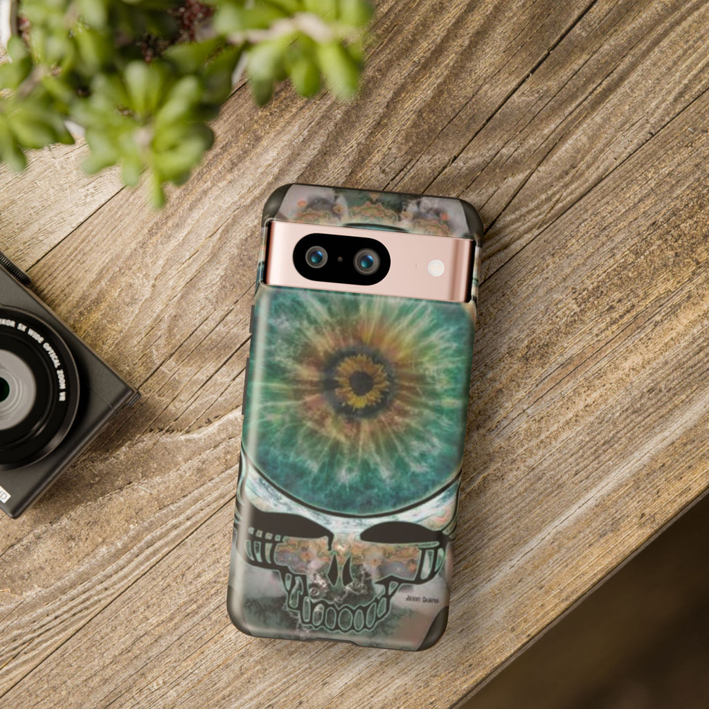 Psychedelic Eye Skull phone case | tough protective phone case, Grateful Dead inspired, gift for a deadhead