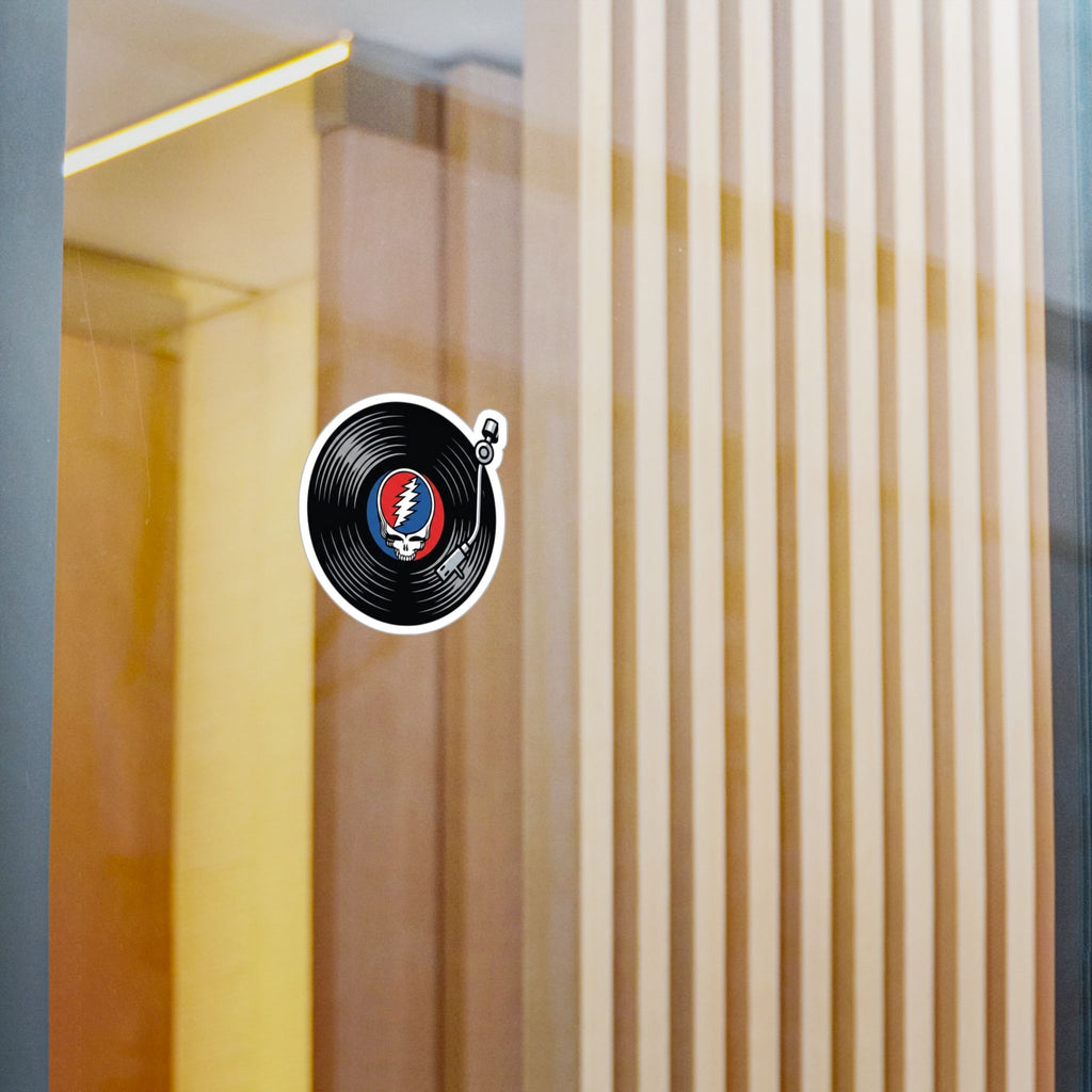 Grateful Dead Steal Your Face Vinyl Record Sticker | Kiss-Cut Vinyl Decal
