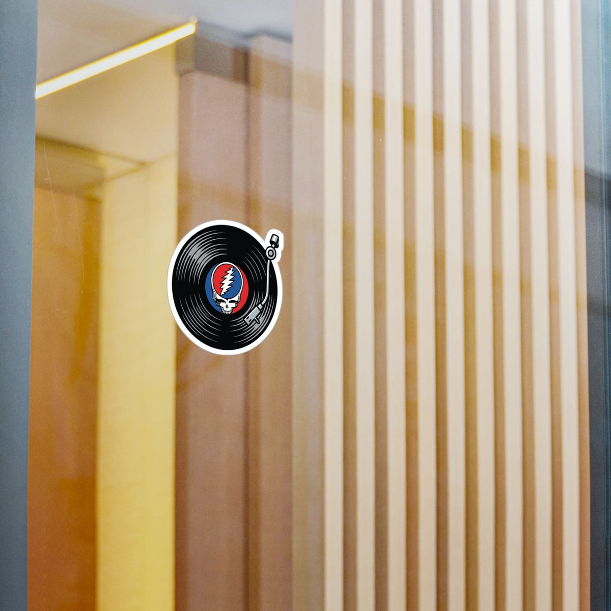 Grateful Dead Steal Your Face Vinyl Record Sticker | Kiss-Cut Vinyl Decal