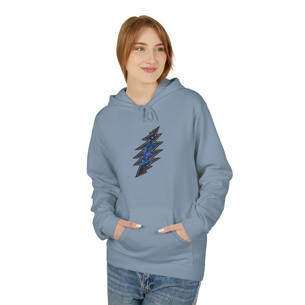 Grateful Dead Galaxy Hoodie | Space Nebula Chest Graphic