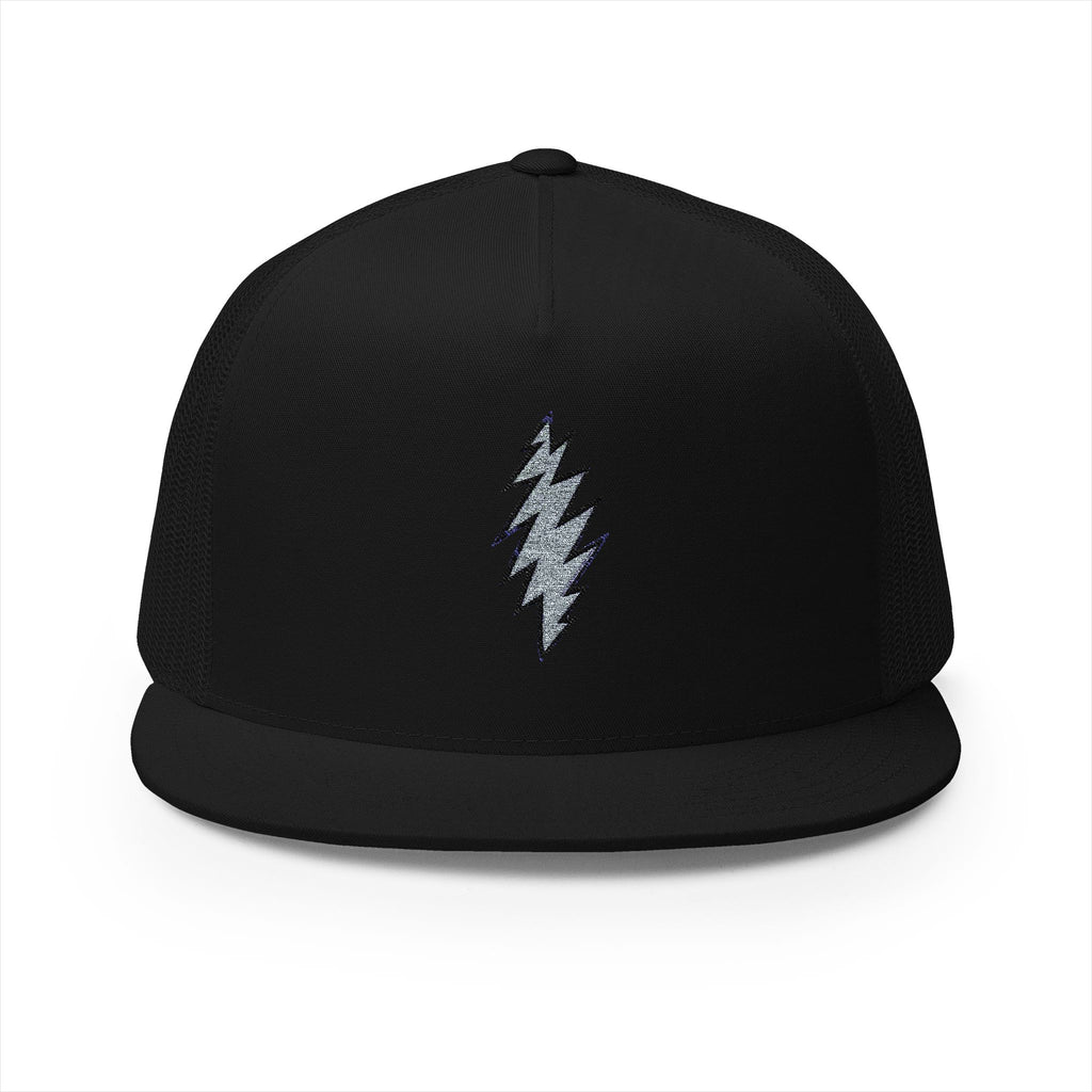 Embroidered Grateful Dead 5 Panel Trucker Cap, Festival Hat, Music Lover Gift, Retro Dad Cap, Boho Hippie Headwear