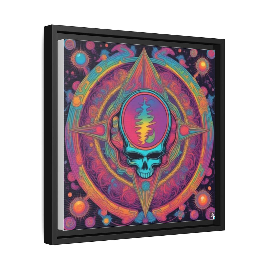 Psychedelic Skull Mandala Matte Canvas