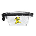 Dancing Bear Transparent Fanny Pack | Clear Hip Bag with Bear Graphic, gift for a deadhead, grateful dead inspired