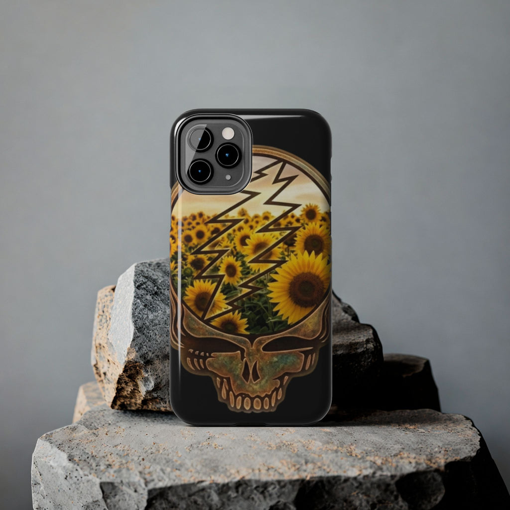 Sunflower Steal Your Face phone case | Grateful Dead inspired, Gift for. a deadhead
