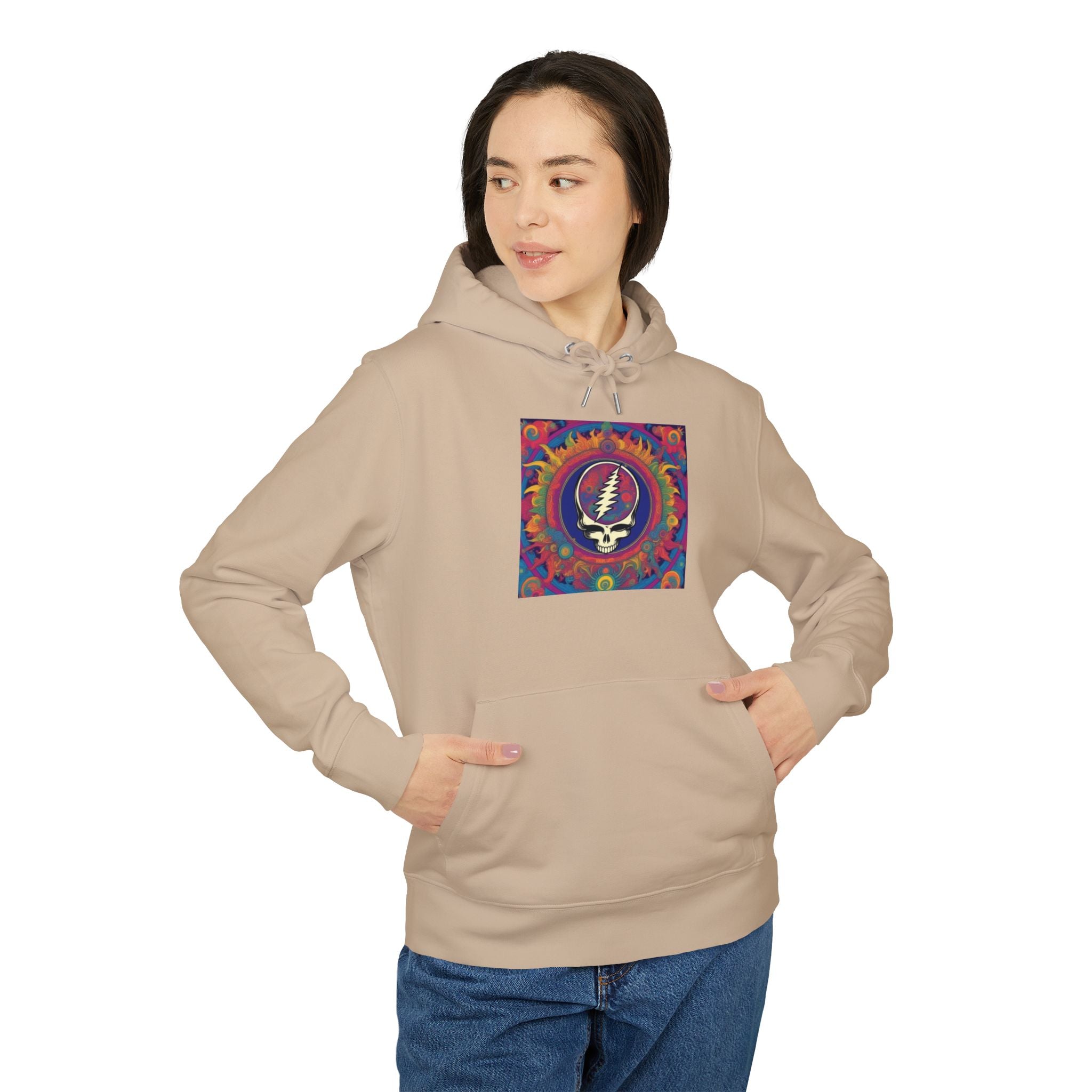 Psychedelic Steal Your Face hoodie | Grateful Dead skull lightning