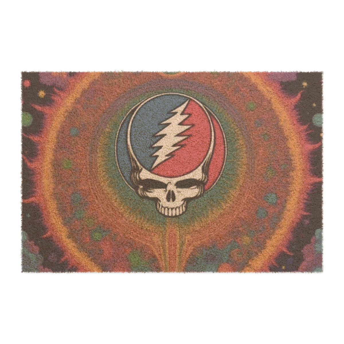 Steal Your Face Skull Doormat | Psychedelic Grateful Dead Entrance Mat