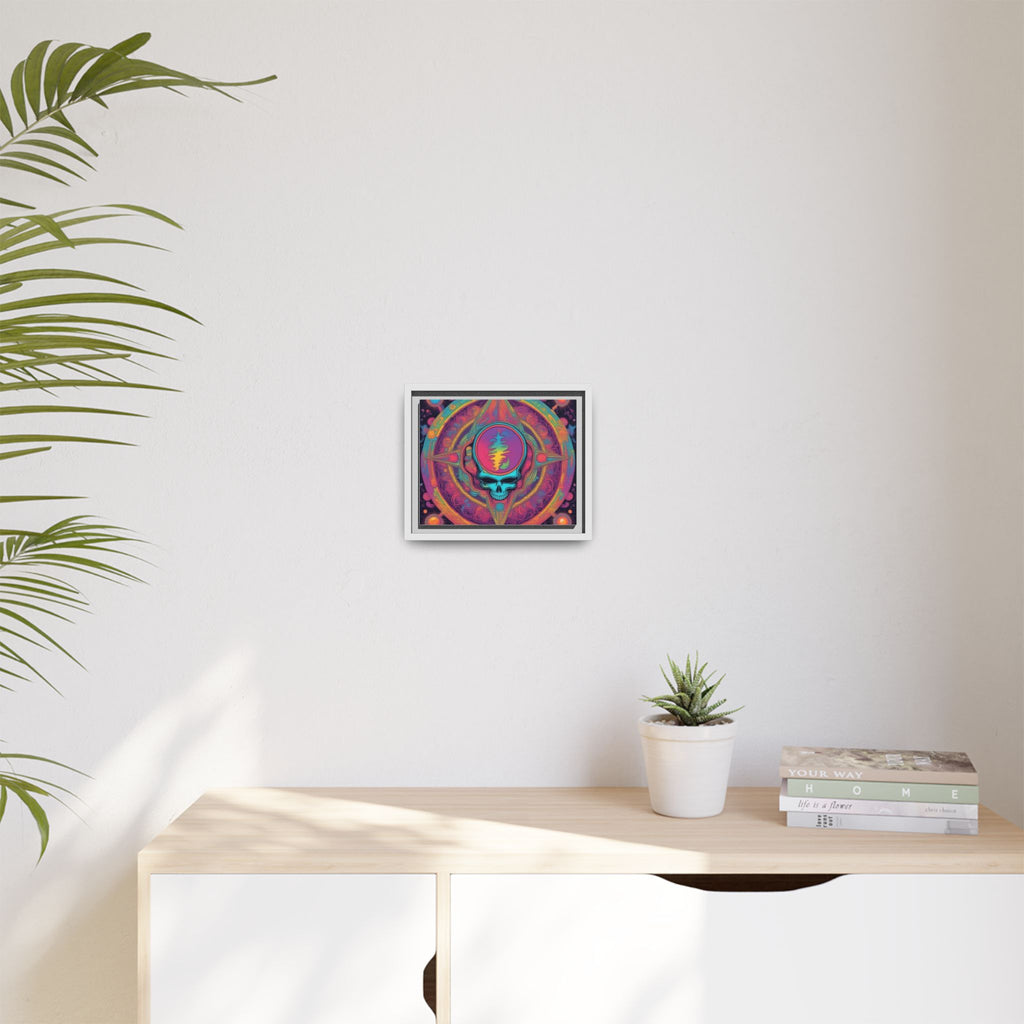 Psychedelic Skull Mandala Matte Canvas