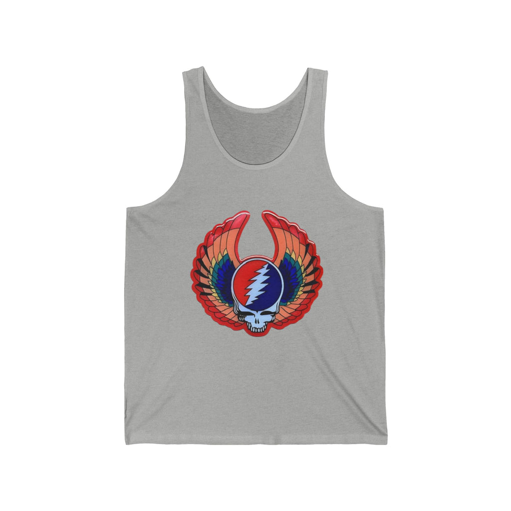 Grateful Dead Lightning Skull Wings tank | psychedelic rock band logo