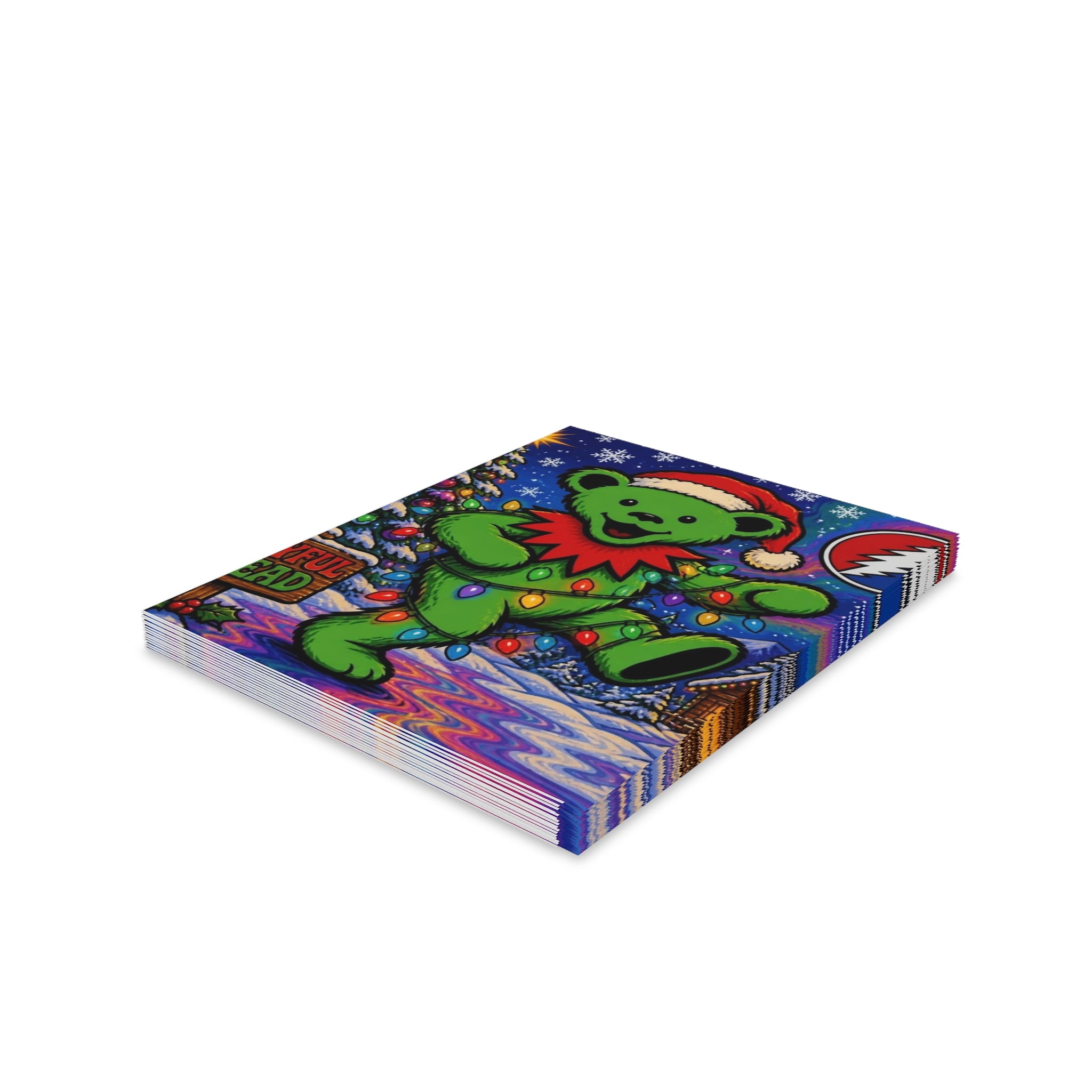 Dancing Bear Christmas card | Holiday Greeting Card, Grateful Dead inspired