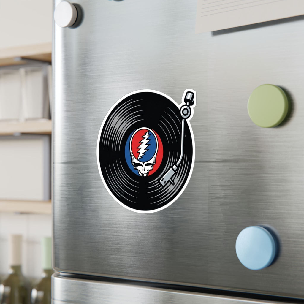Grateful Dead Steal Your Face Vinyl Record Sticker | Kiss-Cut Vinyl Decal